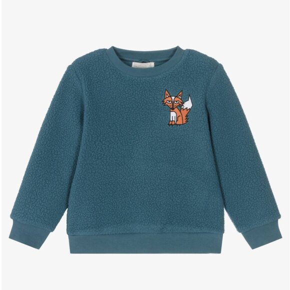 NWT Stella McCartney Sly Fox Fleece Crewneck Sweatshirt - Picture 1 of 3